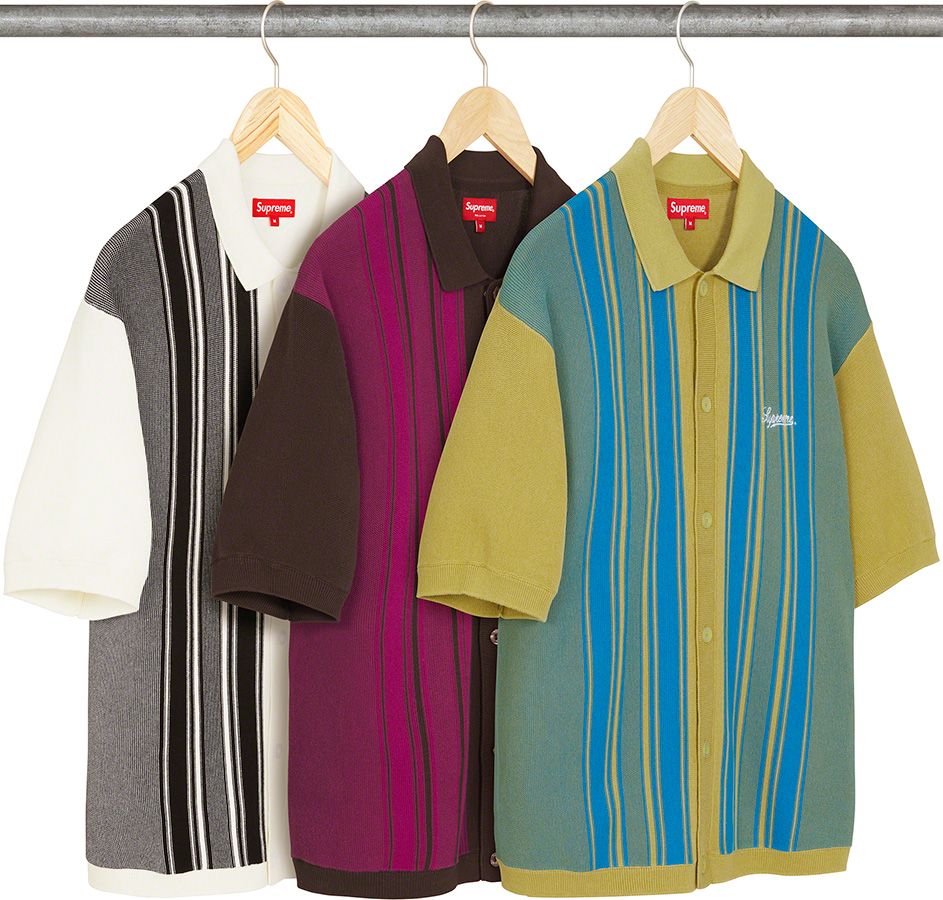 トップス Supreme Abstract Textured Zip Up Polo Spring/Summer 2022 Preview – Supreme