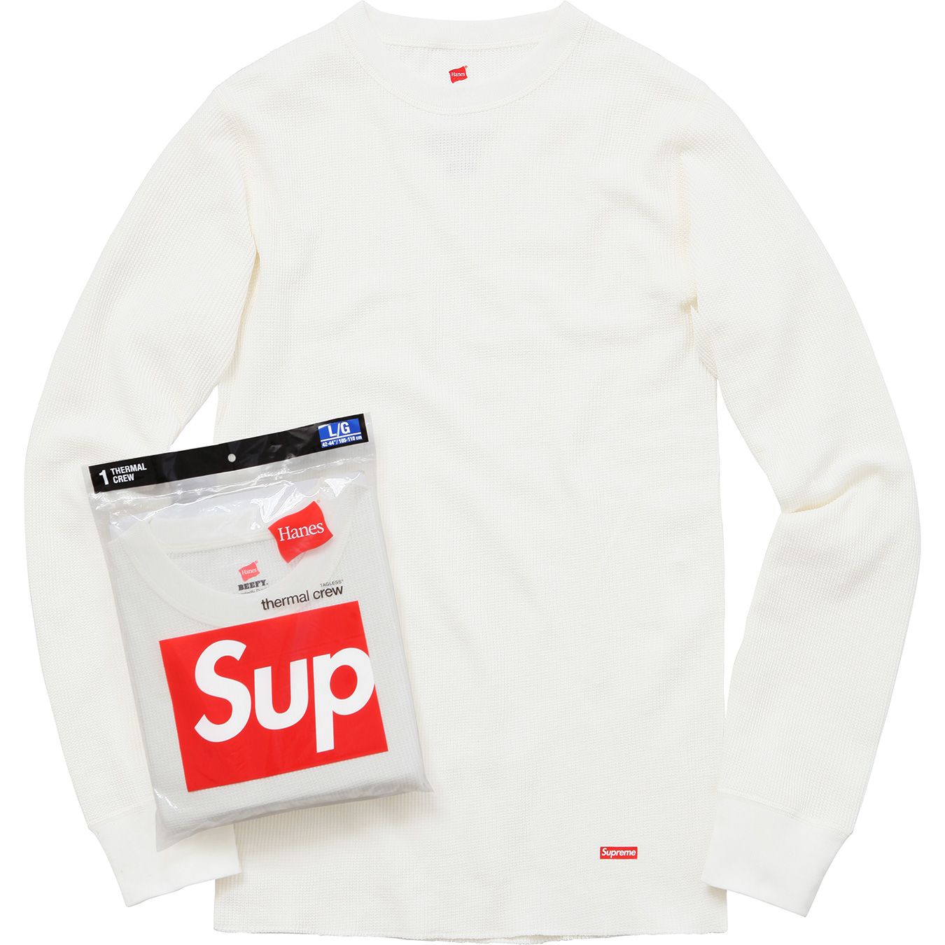Supreme　Hanes Thermal Crew L ブラック セットアップ Supreme x Hanes Bones Thermal Crew Black – blueandcream