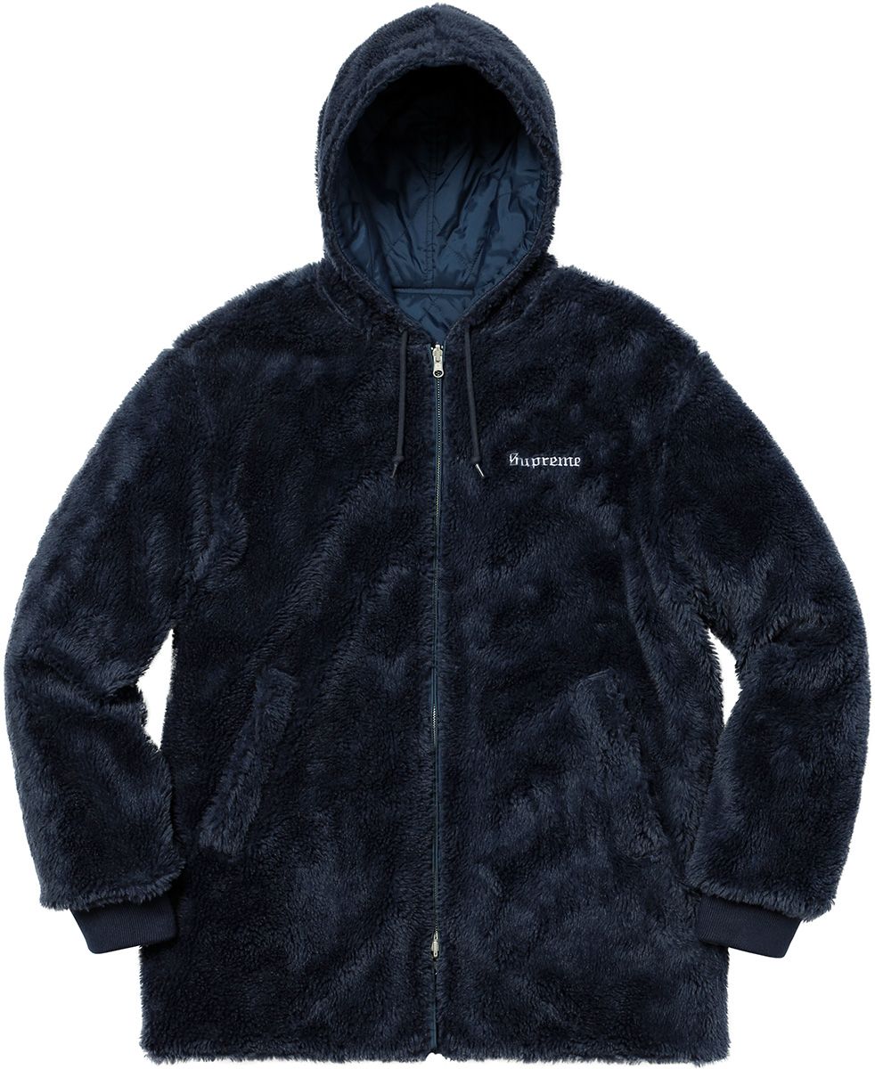 ジャケット・アウター Supreme Sherpa Fleece ReversibleWorkVest Supreme - Roses Sherpa Fleece Reversible Jacket Embroidered