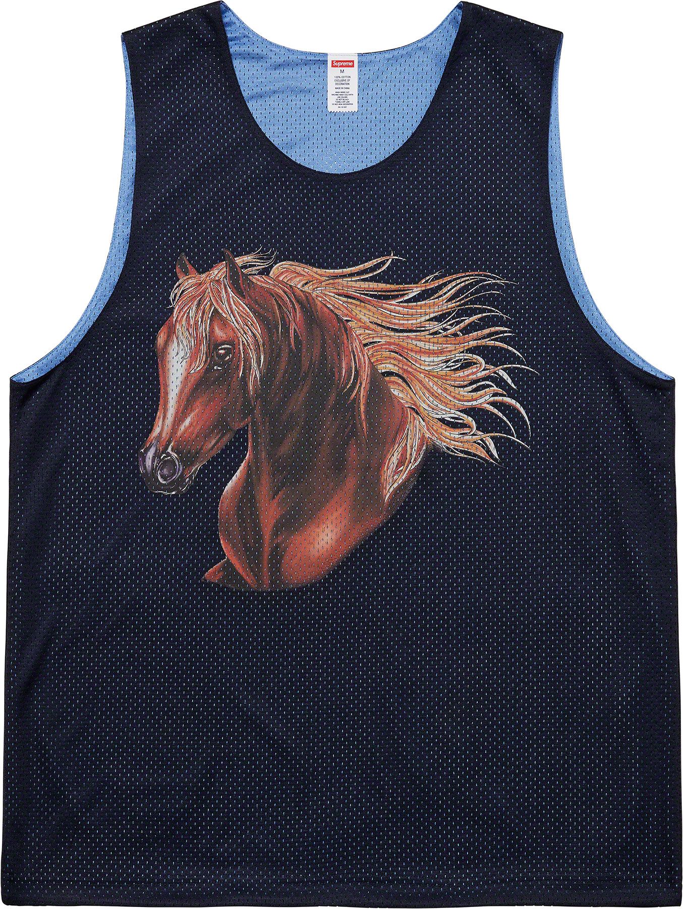 Supreme Mustang Basketball Jersey 白L Buy Supreme Mustang Reversible Basketball Jersey 'White