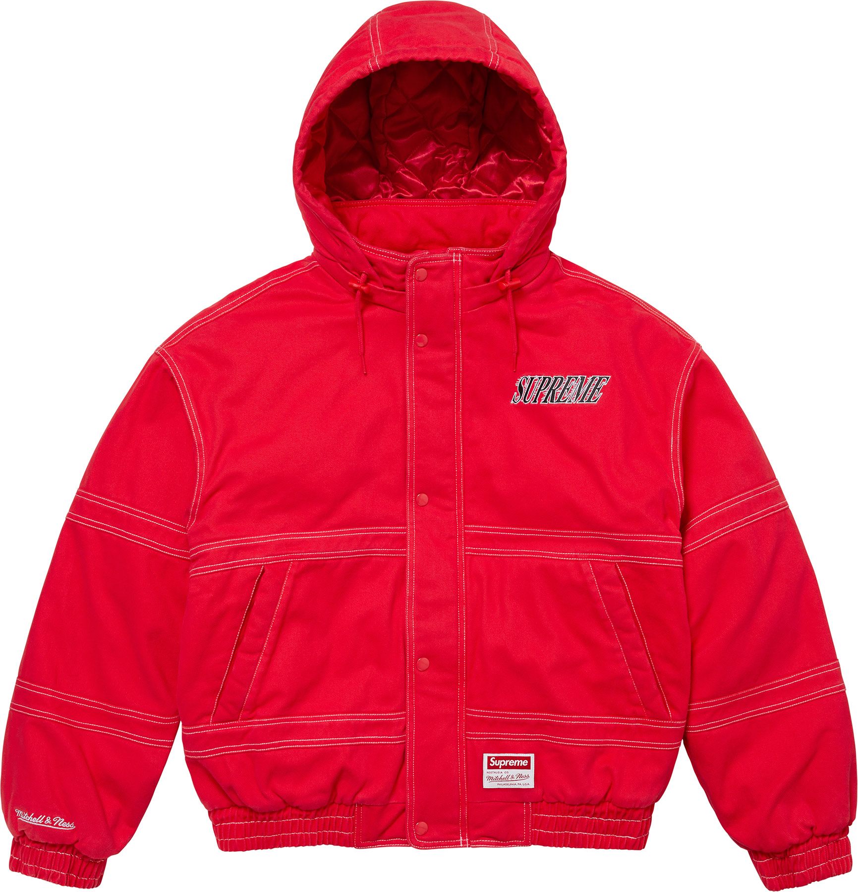 ジャケット・アウター Supreme Mitchell&Ness TwillStadiumJacket Fall/Winter 2024 Preview – Supreme
