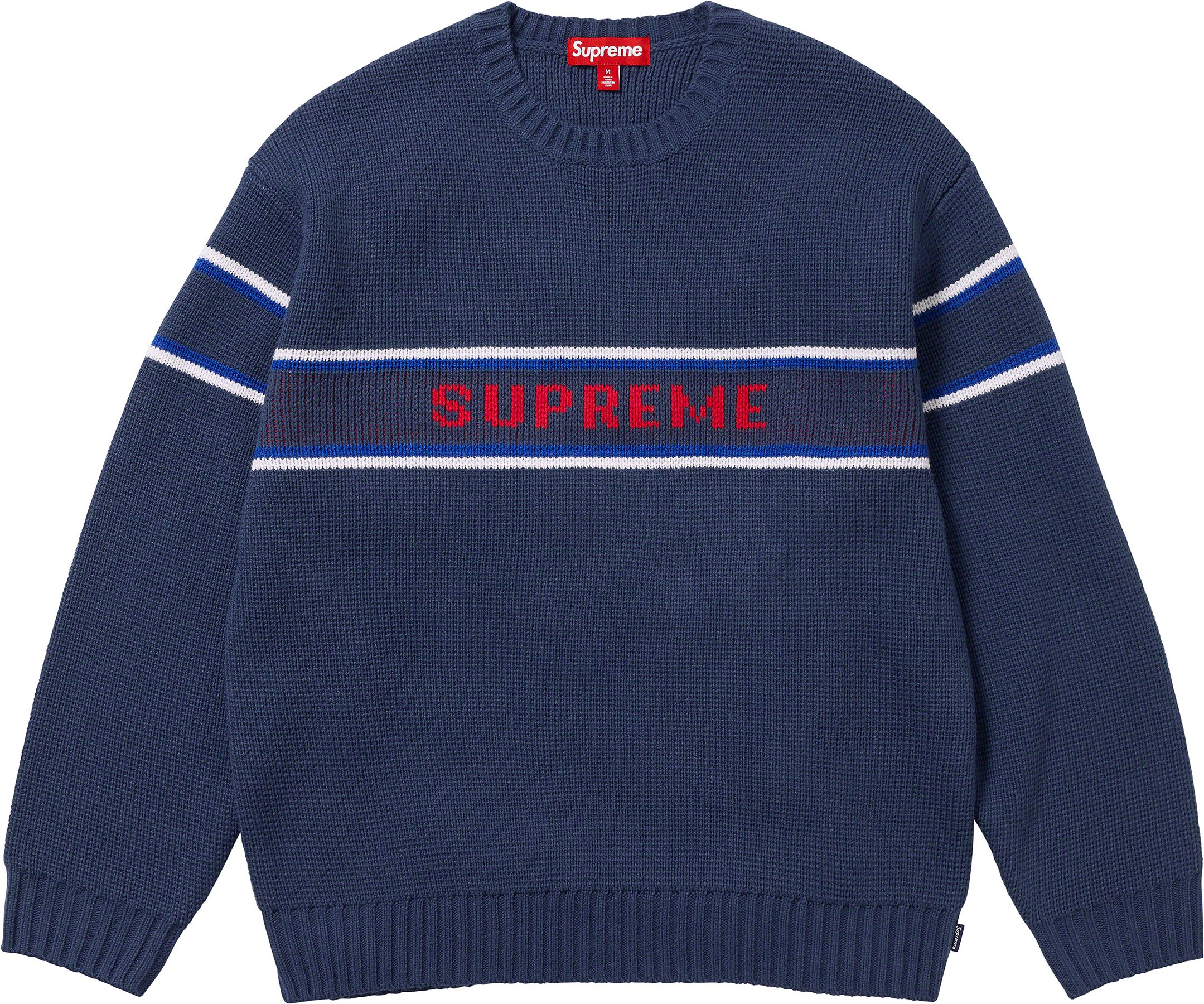 トップス supreme Chest Stripe Raglan Sweater 2018 Supreme Chest Stripe Raglan Sweater (SS18) - $148