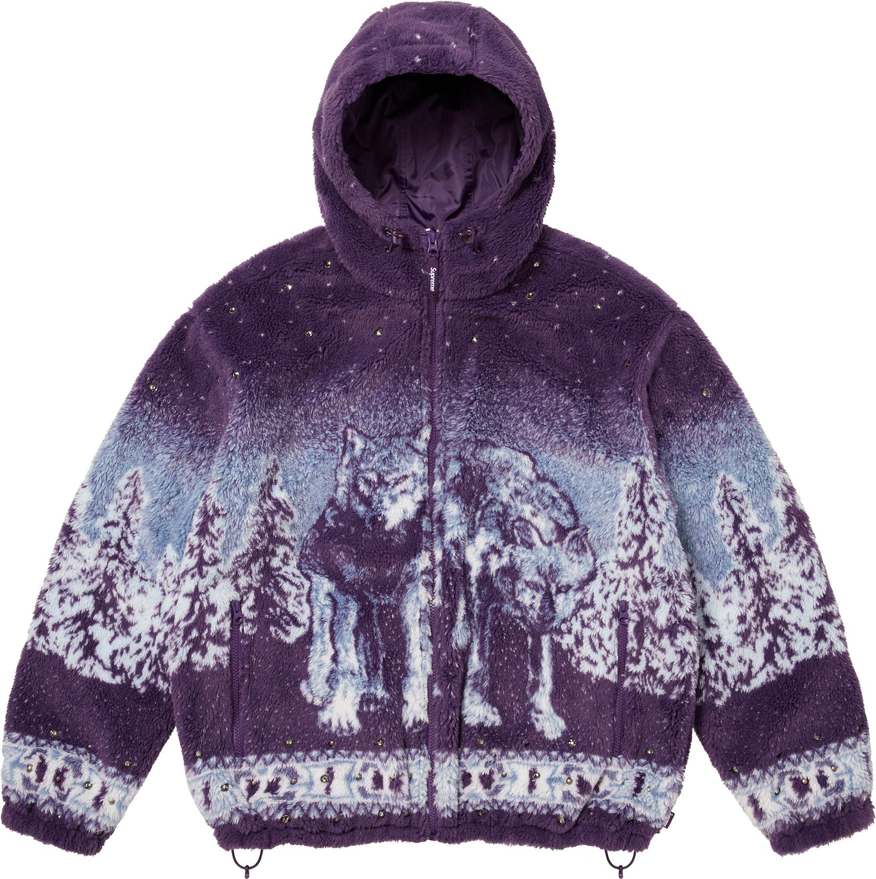 希少 超レア SUPREME Levi's Fleece Hood Jacket Supreme Levi's Fleece Hooded Trucker Jacket Blue Men's