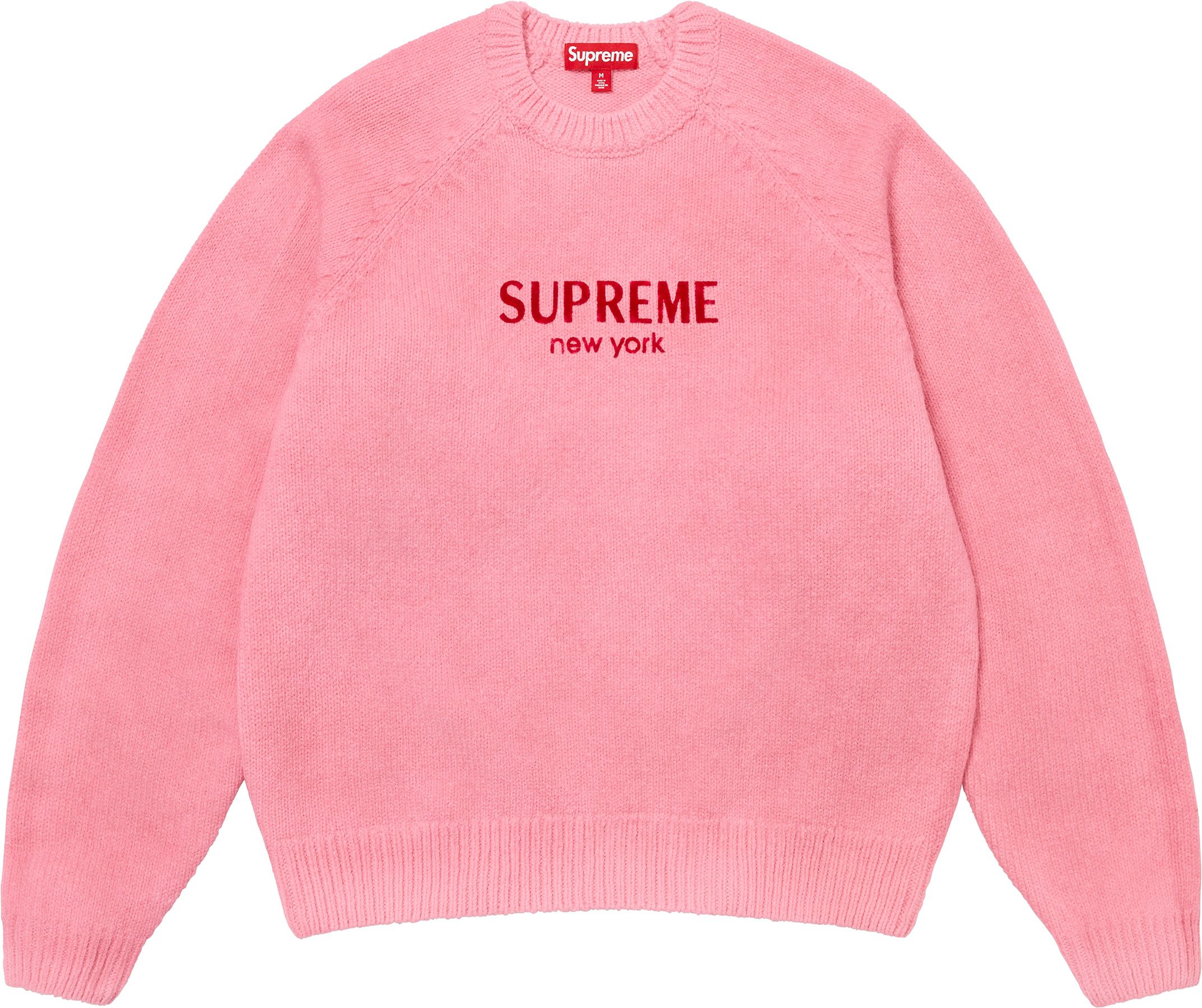 トップス Supreme Flocked Logo Sweater \"Green Supreme Flocked Logo Sweater Green | eBay