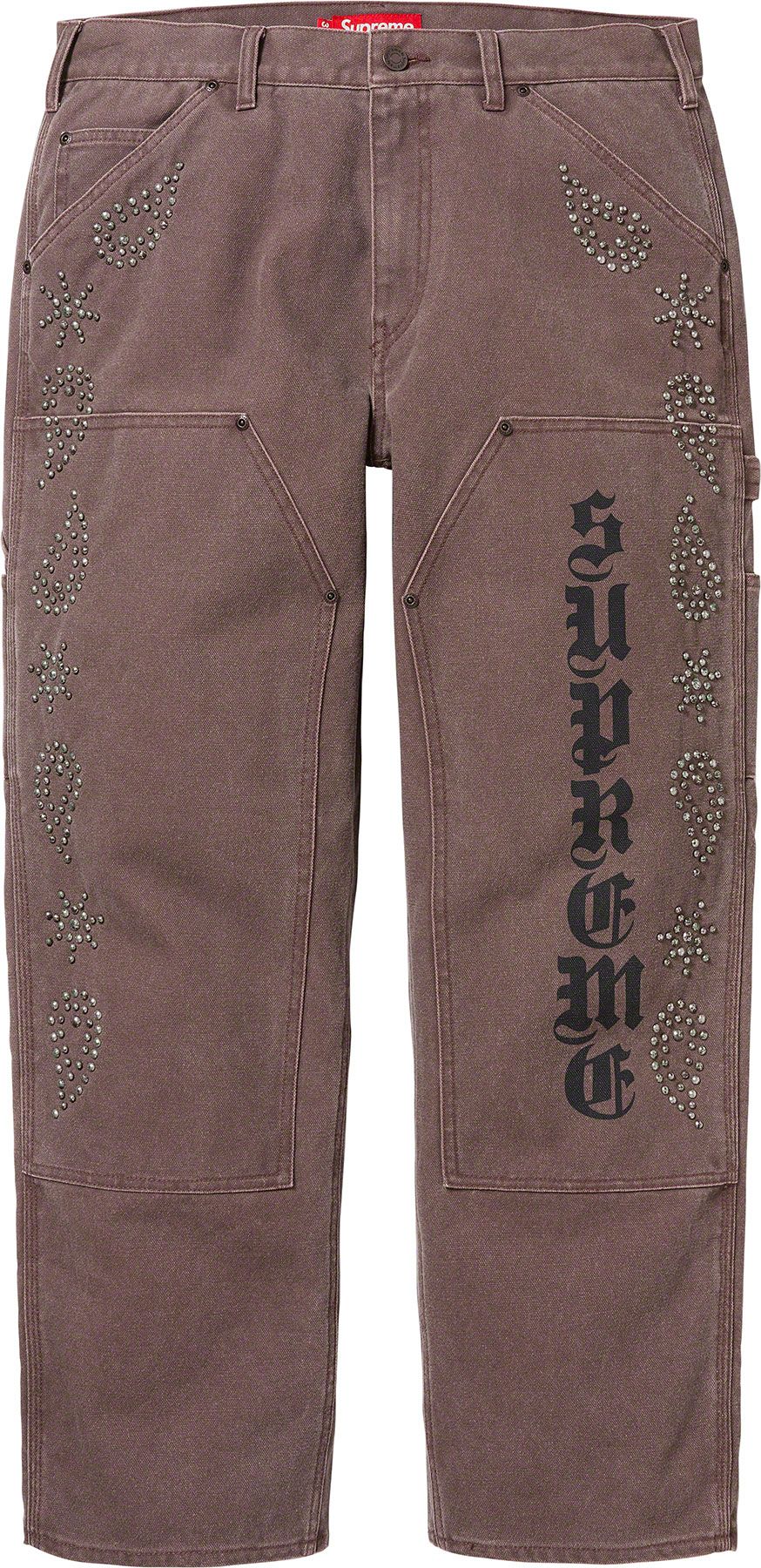 パンツ Supreme Paisley Studded Double Knee pant Fall/Winter 2023 Preview – Supreme