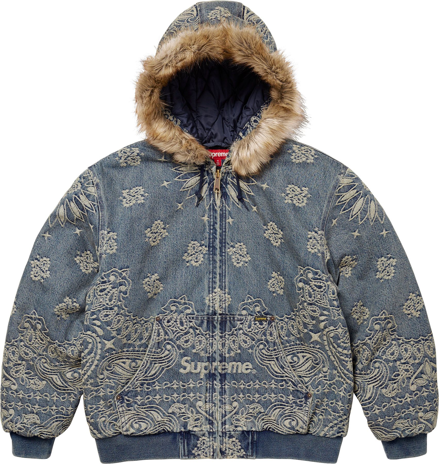 ジャケット・アウター Supreme Bandana Jacquard Denim Jacket S Spring/Summer 2025 Preview – Supreme