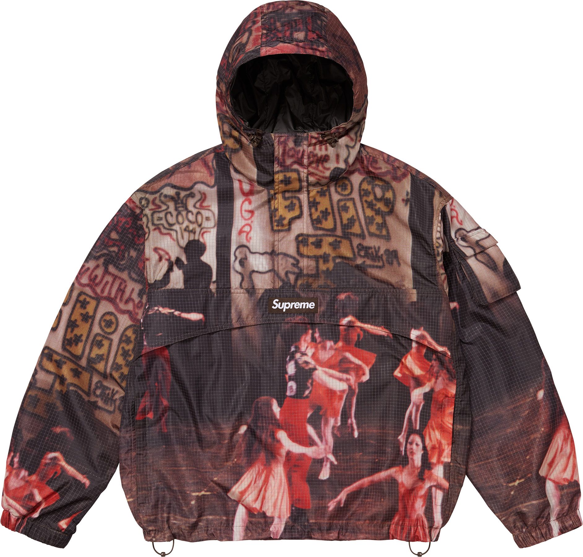 ジャケット・アウター Supreme Reflective Ripstop Anorak XL Buy Supreme Reflective Ripstop Anorak 'Black' - SS25J46