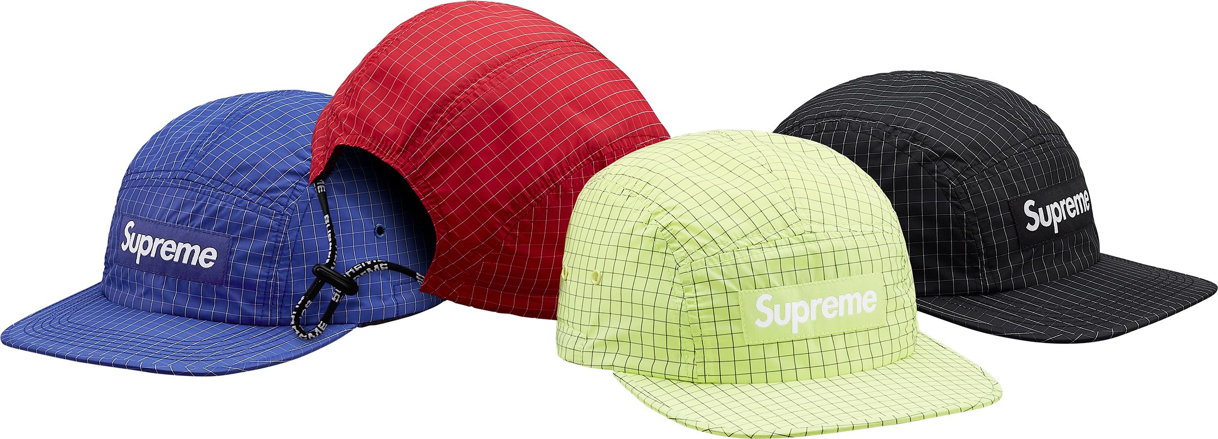 Supreme Contrast Ripstop Camp Cap ロイヤル Supreme Contrast Ripstop Camp Cap (SS18) - $48