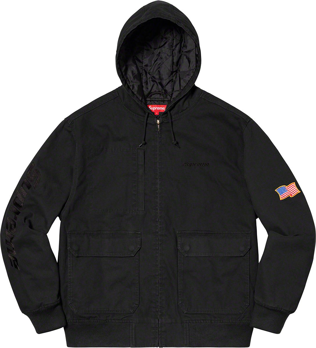 supreme Canvas Clip Jacket black Mサイズ Supreme Canvas Clip Jacket (SS23) - $248