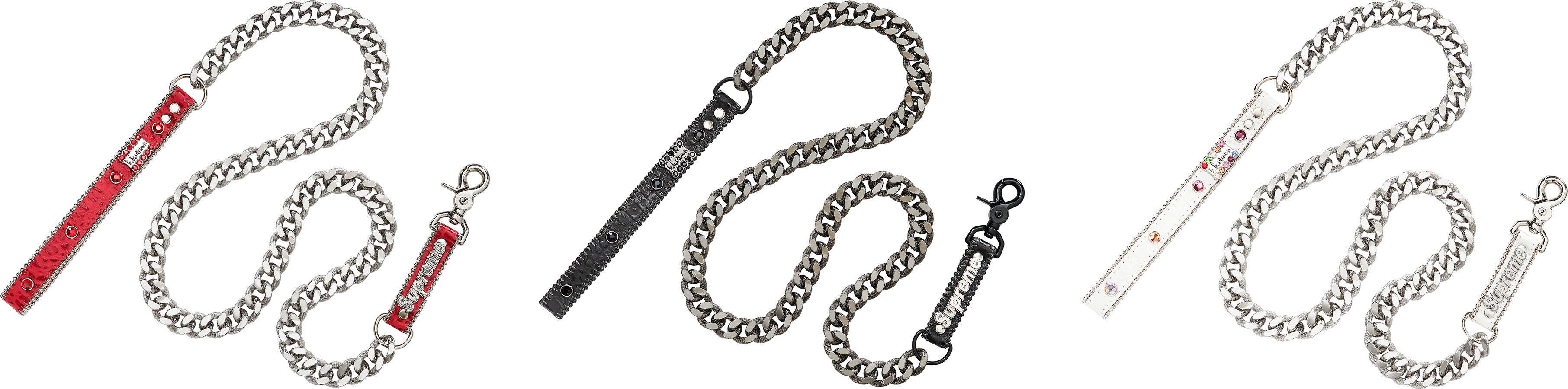 首輪・ハーネス・リード Supreme/b.b. Simon Studded Dog Leash Supreme B.B. Simon Studded Dog Leash (SS22) - $148