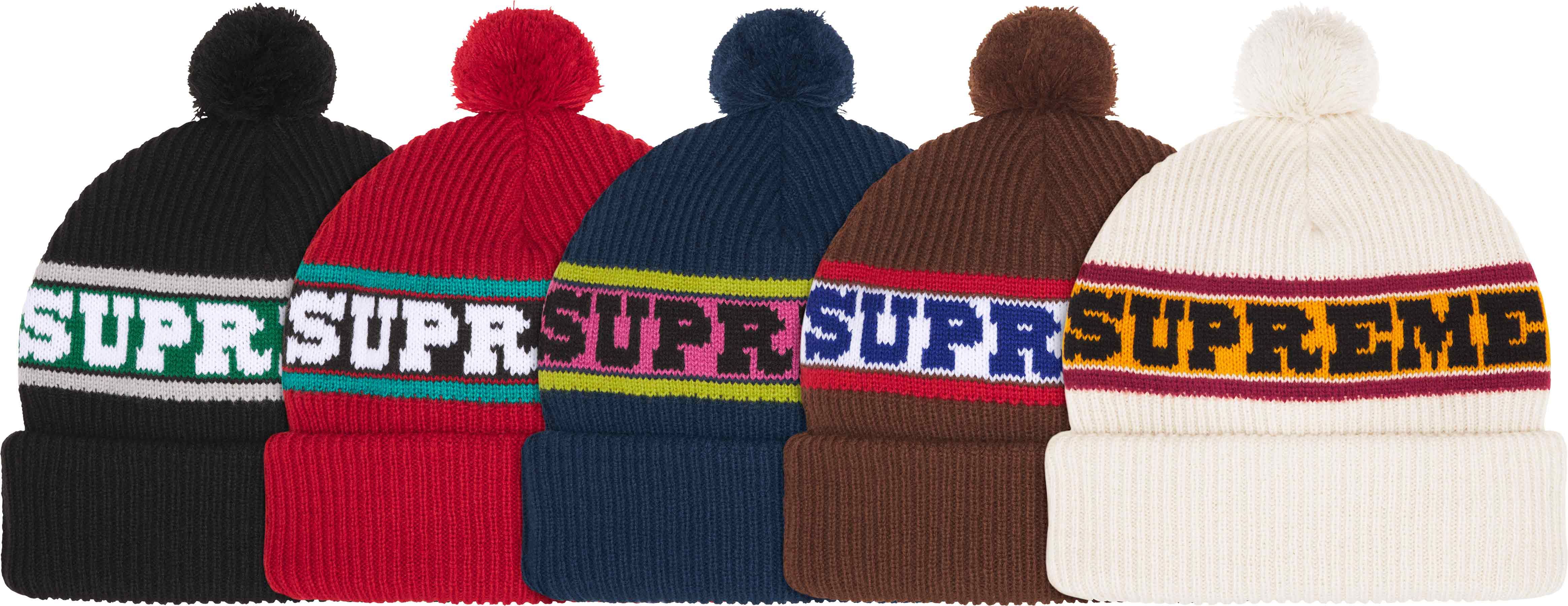 帽子 Supreme Yarn Applique Beanie Supreme Yarn Appliqué Beanie (FW24) - $110