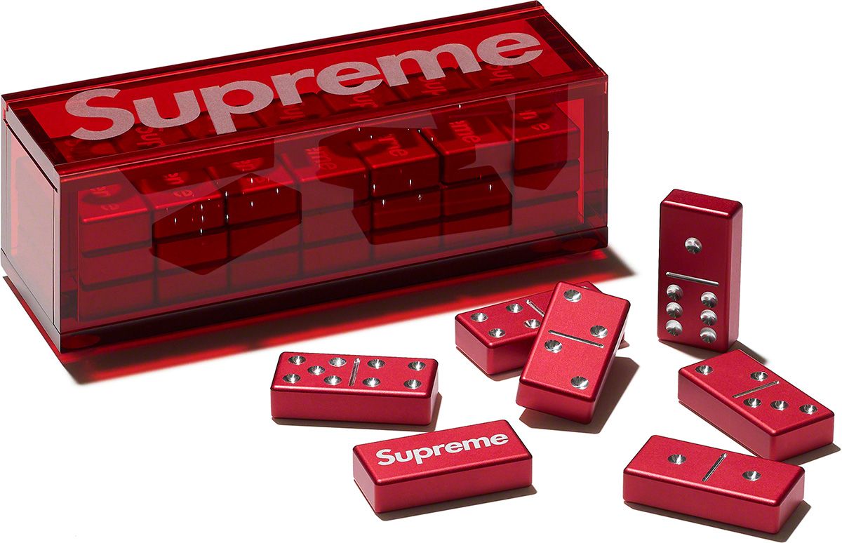 トランプ/UNO Supreme - SUPREME Alumiminum Dice set Supreme Dice Set with debossed logo on case Red Aluminum