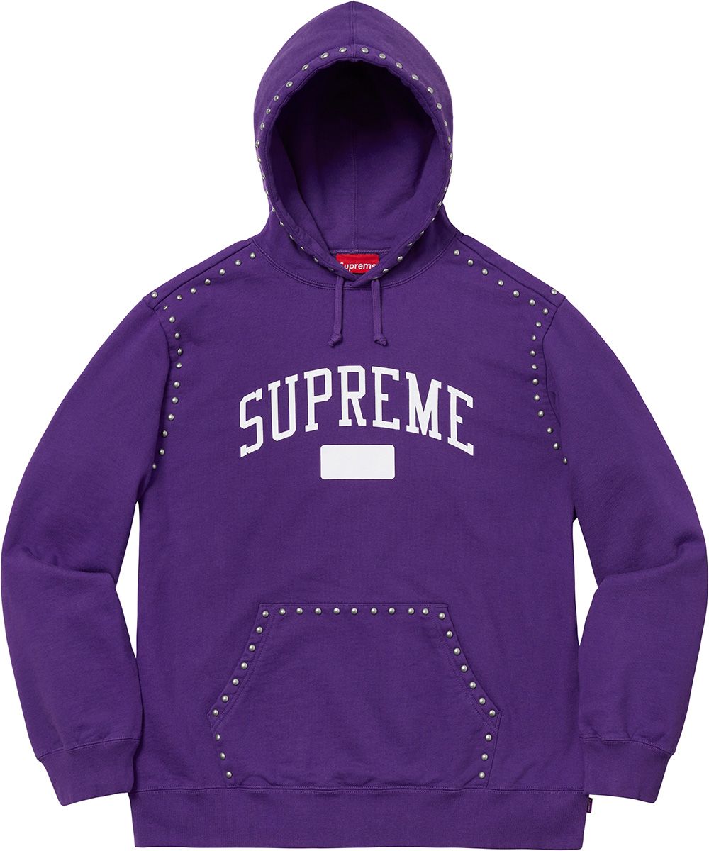 新品　SUPREME STUDDED HOODED SWEATSHIRT Supreme Studded Hooded Sweatshirt (SS18) - $168