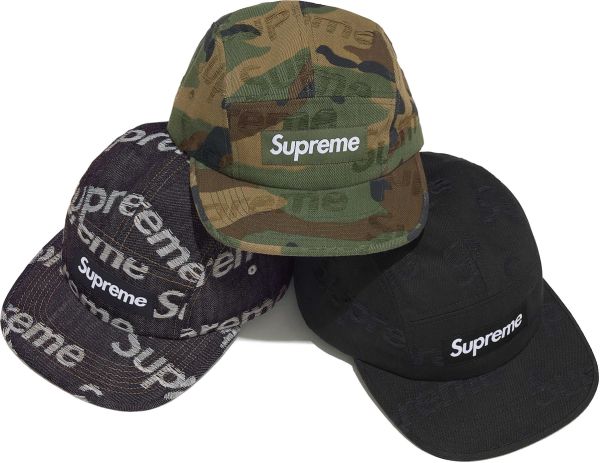 Jacquard Logos Denim Camp Cap
