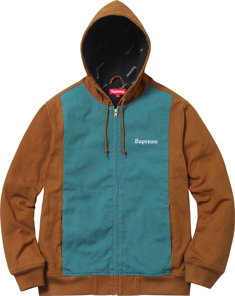 supreme 2-tone hooded work jacket シュプリーム Spring/Summer 2017 Preview – Supreme
