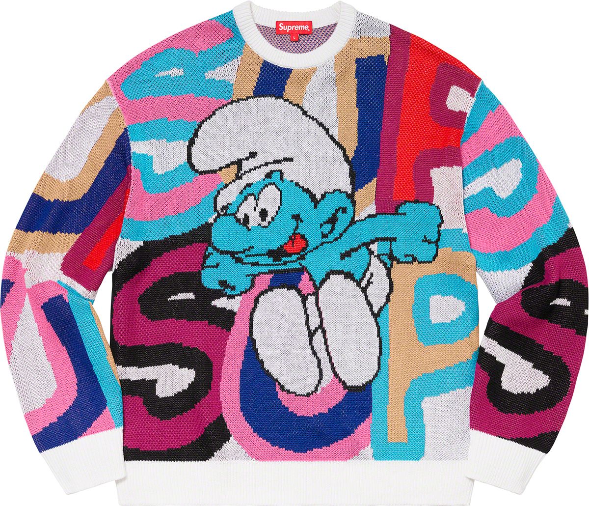 SUPREME 20AW Smurfs Sweater プルオーバーニット Fall/Winter 2020 Preview – Supreme