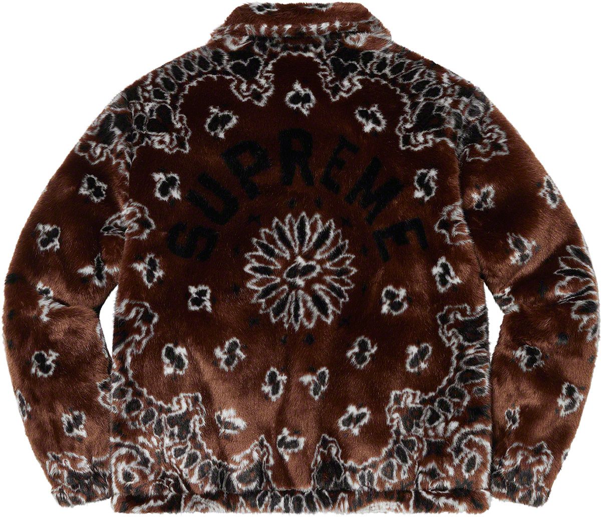 ジャケット・アウター Supreme Bandana Faux Fur Bomber Jacket Supreme_Bandana_Faux_Fur_Bombe
