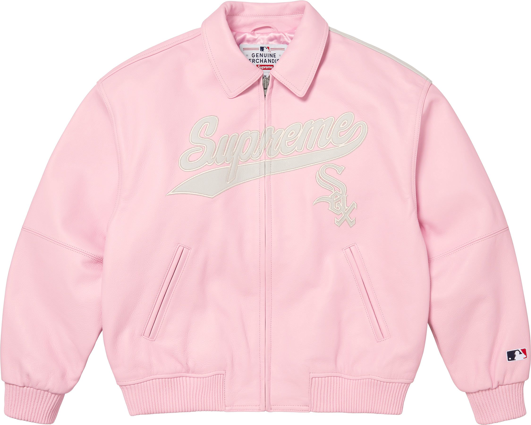 【希少】Supreme 05aw NY1994 Varsity Jacket Supreme Varsity Jacket Big Logo Red Rare Casual Hip Hop