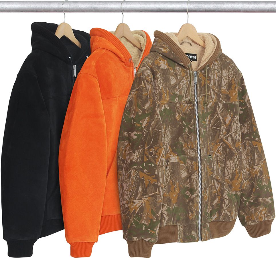 シュプリーム 17AW Hooded Suede Work Jacket Fall/Winter 2017 Preview – Supreme