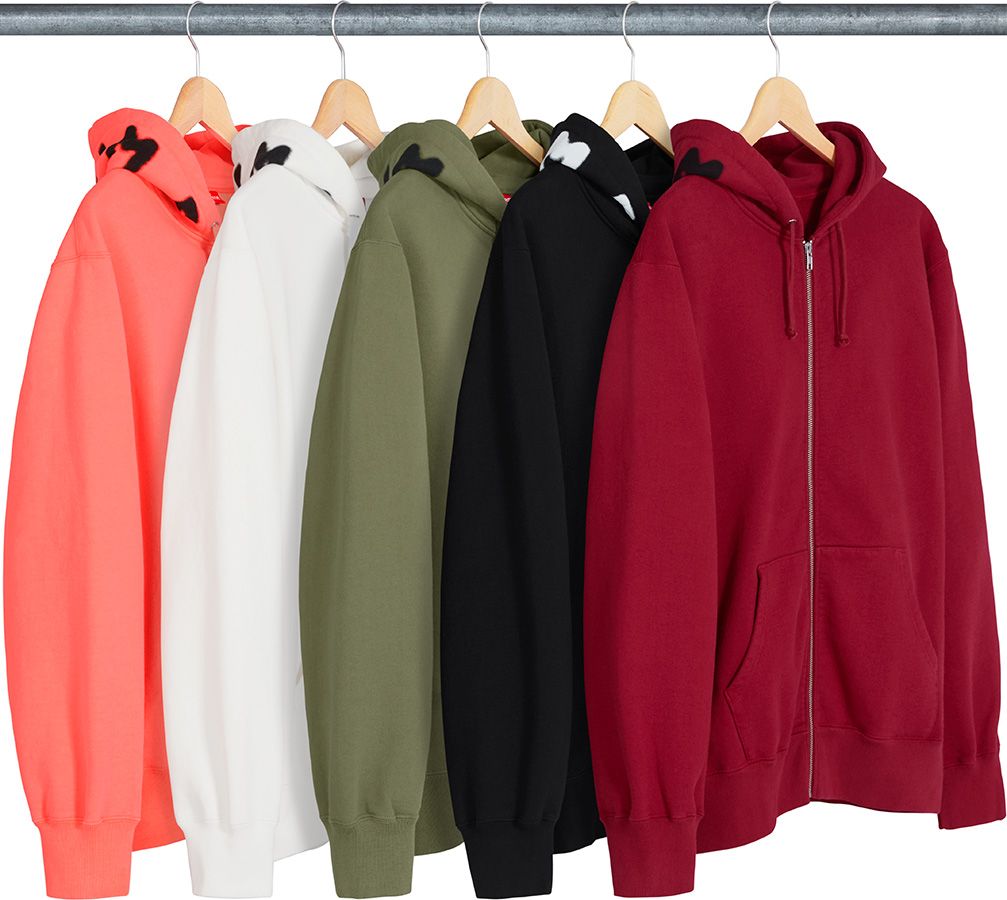 「希少」Supreme Bone Zip Up Sweatshirt Black Supreme Bone Zip Up Hoodie by CHITO Sizes Available- Medium