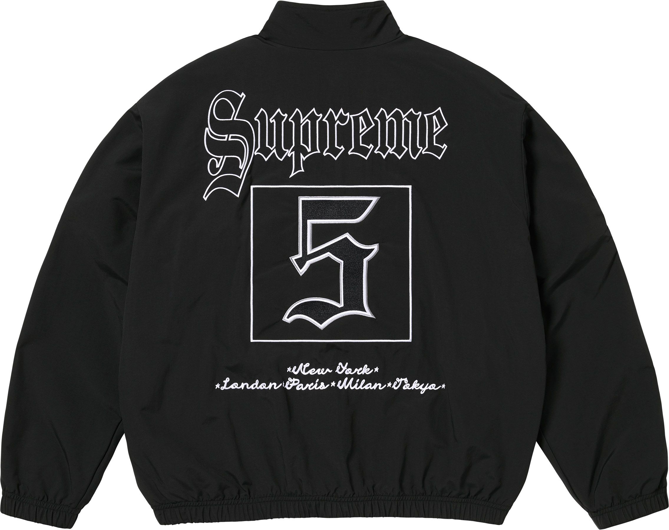 OLD Supreme Stadium Track Jacket ブラック Spring/Summer 2025 Preview – Supreme