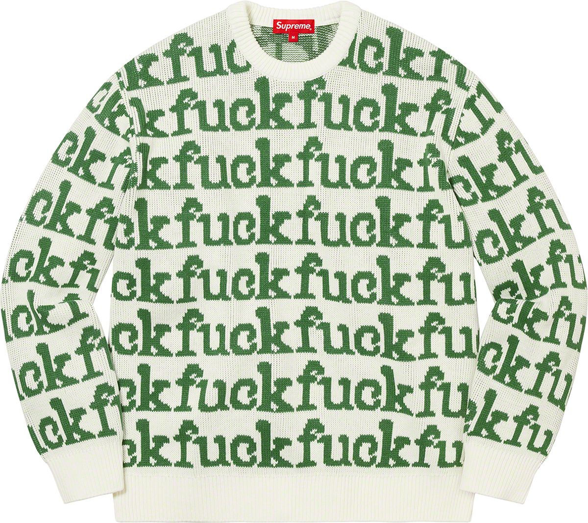 Supreme HYSTERIC GLAMOUR Fuck Sweater 白 Supreme HYSTERIC GLAMOUR Fuck Sweater 白