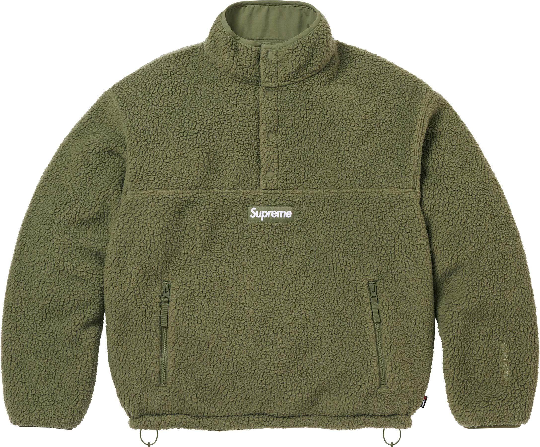 Supreme Polartec® Shearling Pullover S Supreme Polartec Shearling Reversible Pullover (FW24) - $198