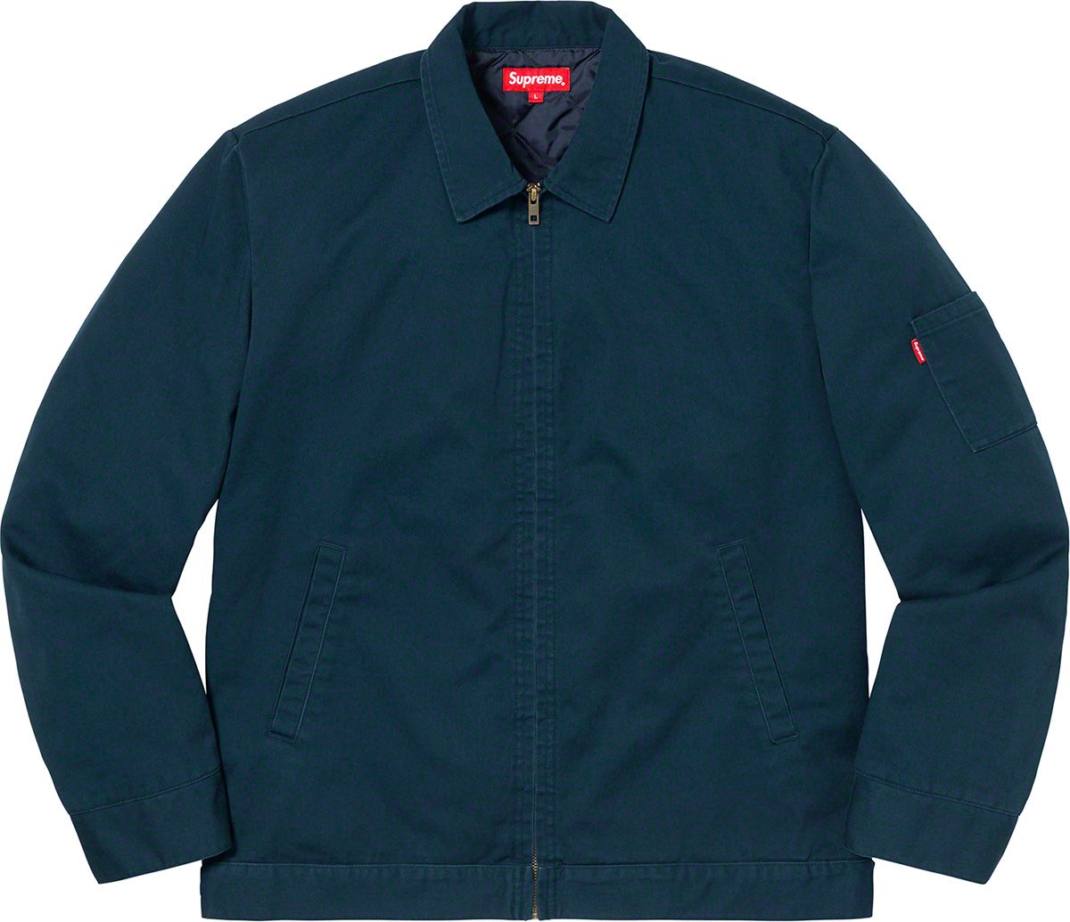 ジャケット・アウター supreme cop car embroidered workjacket M Supreme Cop Car Embroidered Work Jacket (FW19) - $188