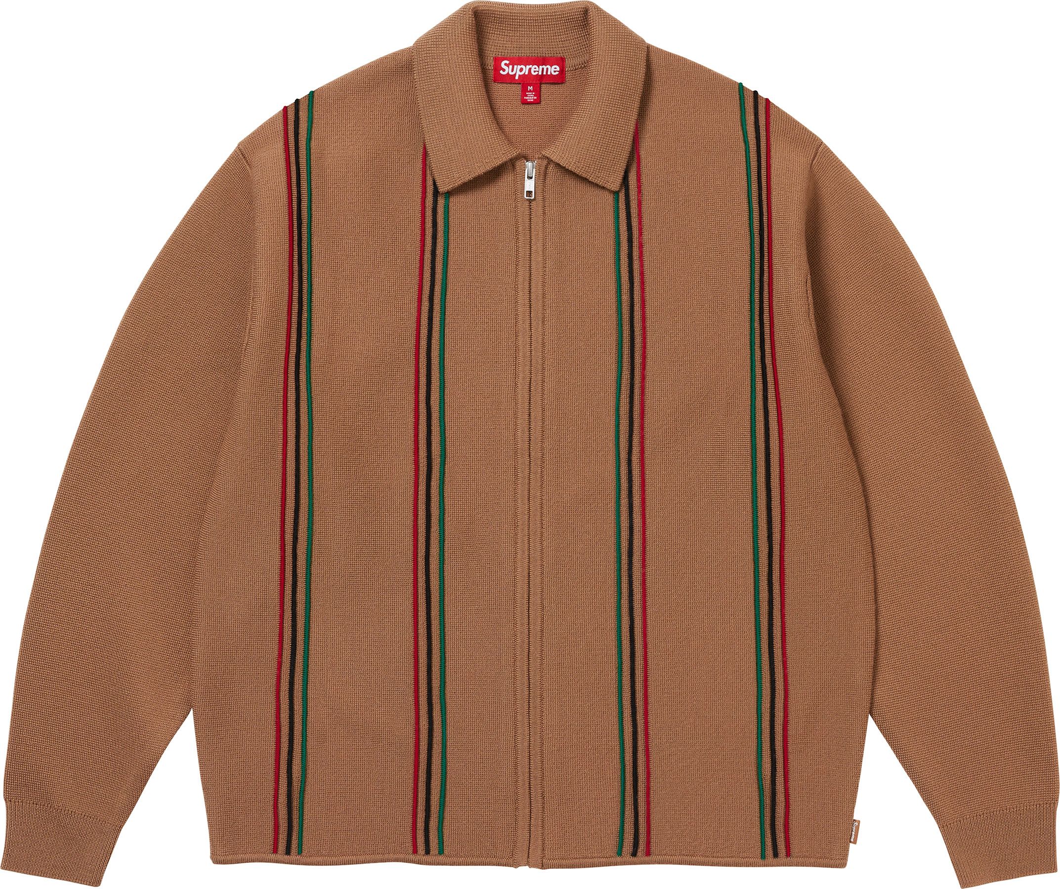 トップス supreme 24fw/aw Zip Up Polo Sweater Supreme Zip Up Polo Sweater Black Men's - FW24 - US