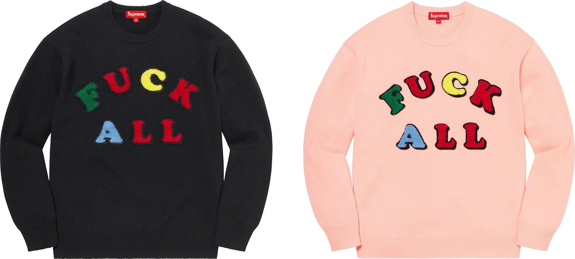 トップス Jamie Reid Supreme Fuck All Sweater Spring/Summer 2021 Preview – Supreme