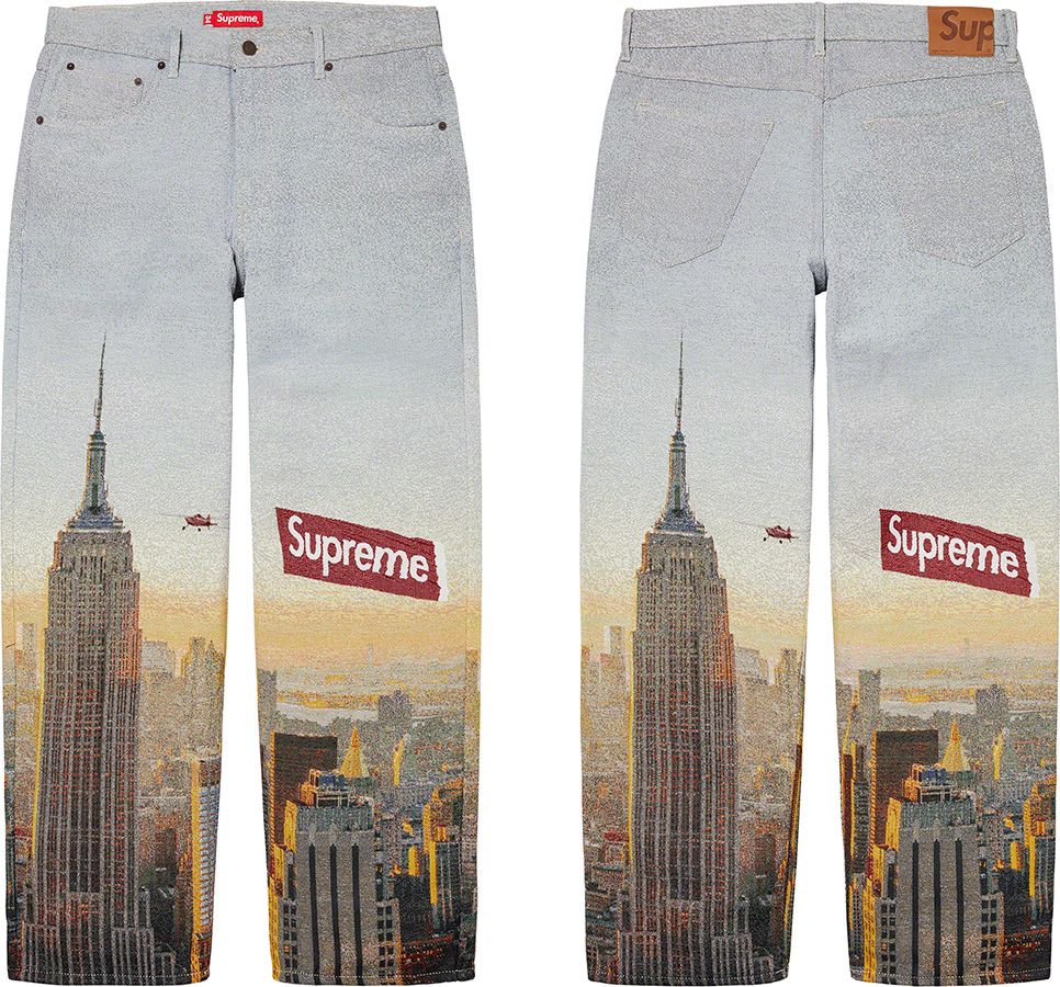 パンツ Aerial Tapestry Ragular jean 36 Supreme Aerial Tapestry Regular Jean Multicolor Men's - FW20