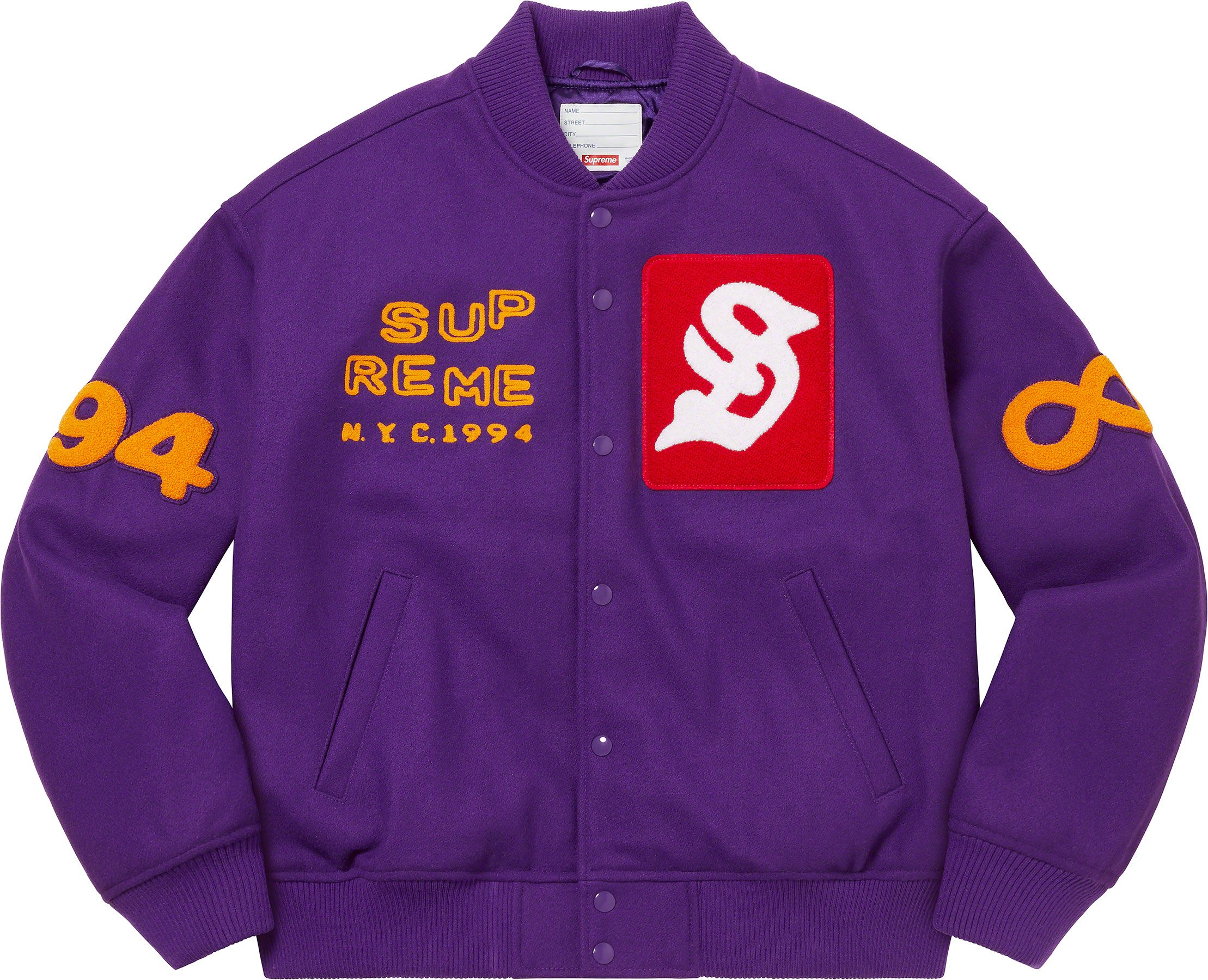 Supreme / New Era®/ MLB Varsity Jacket Supreme New Era MLB Varsity Jacket 'Black' | Solesense