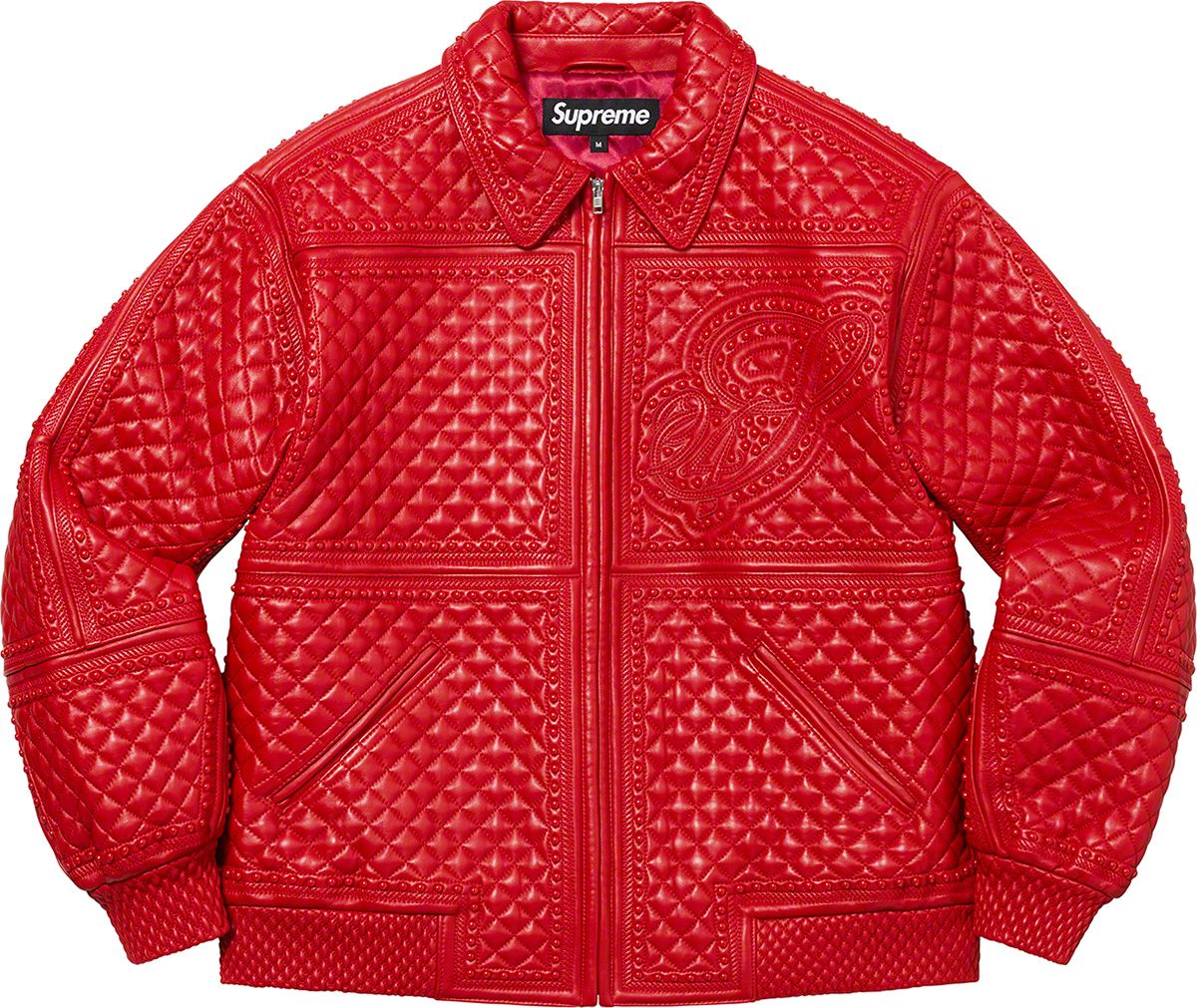 まとめて購入可能◎ Supreme Quilted Leather Supreme Quilted Leather Work Jacket (FW22) - $598