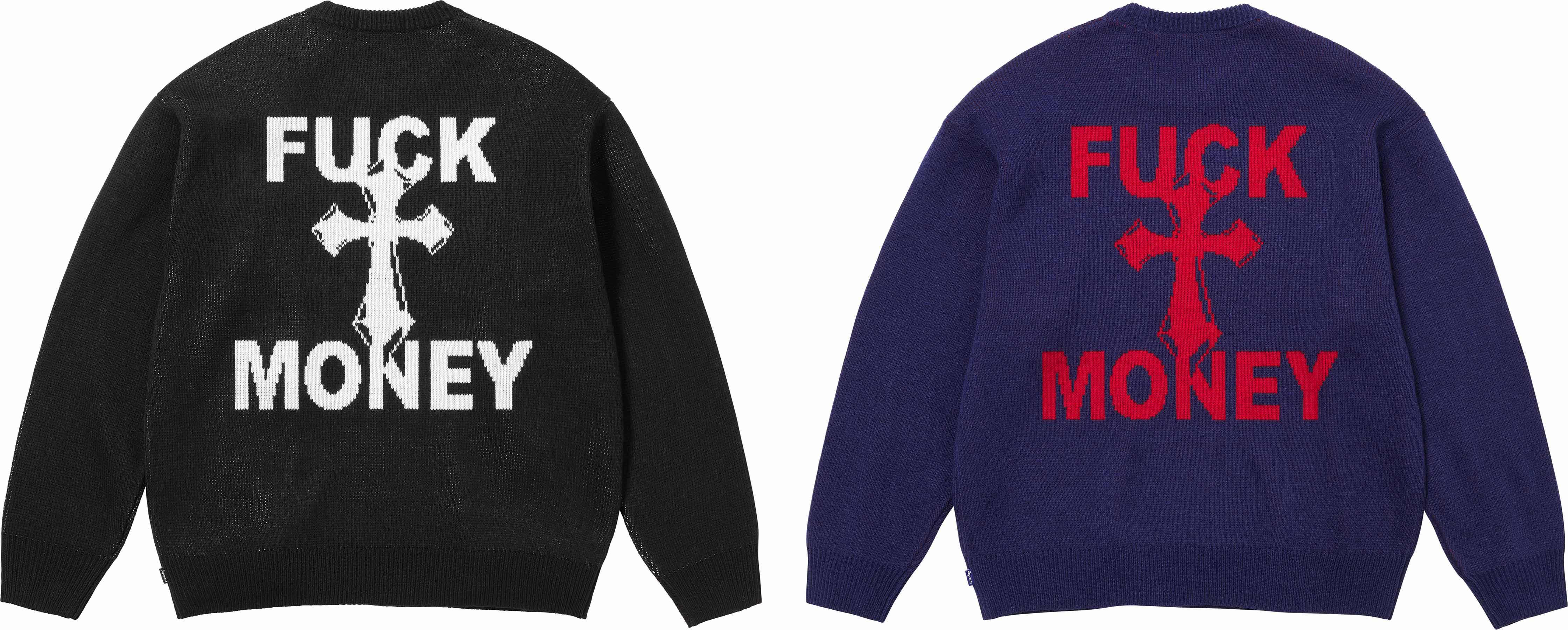 トップス Supreme Flocked Logo Sweater Supreme Flocked Logo Sweater (FW24) - $168
