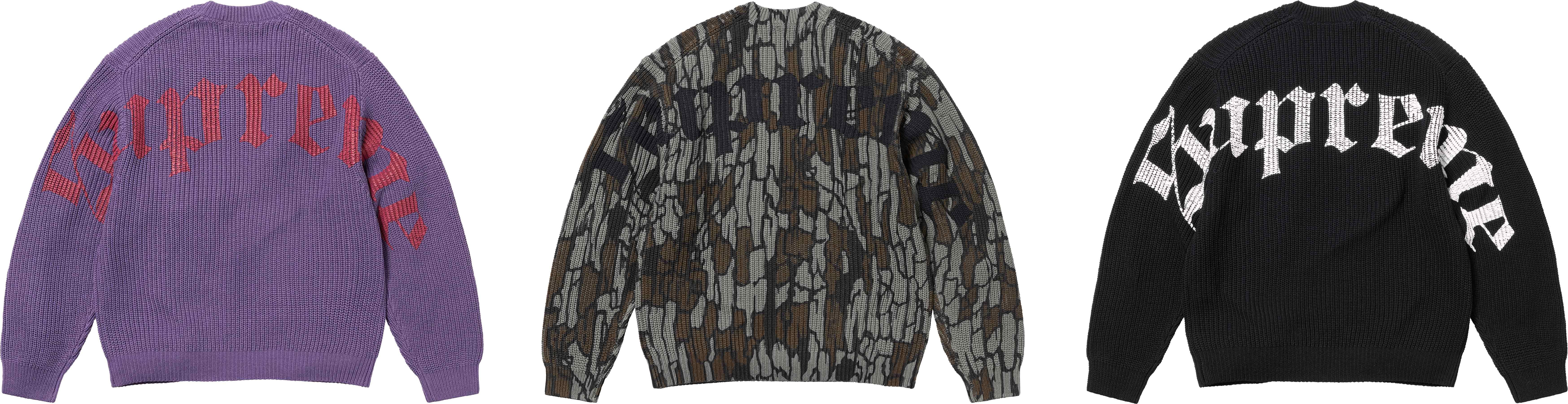 トップス Sureme/Herringbone Cardigan Supreme Herringbone Cardigan (SS25) - $188