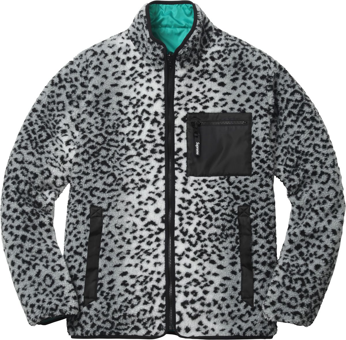 ジャケット・アウター Supreme Reversible Leopard Fleece Jacket Supreme Leopard Fleece Reversible Jacket (FW17) - $198