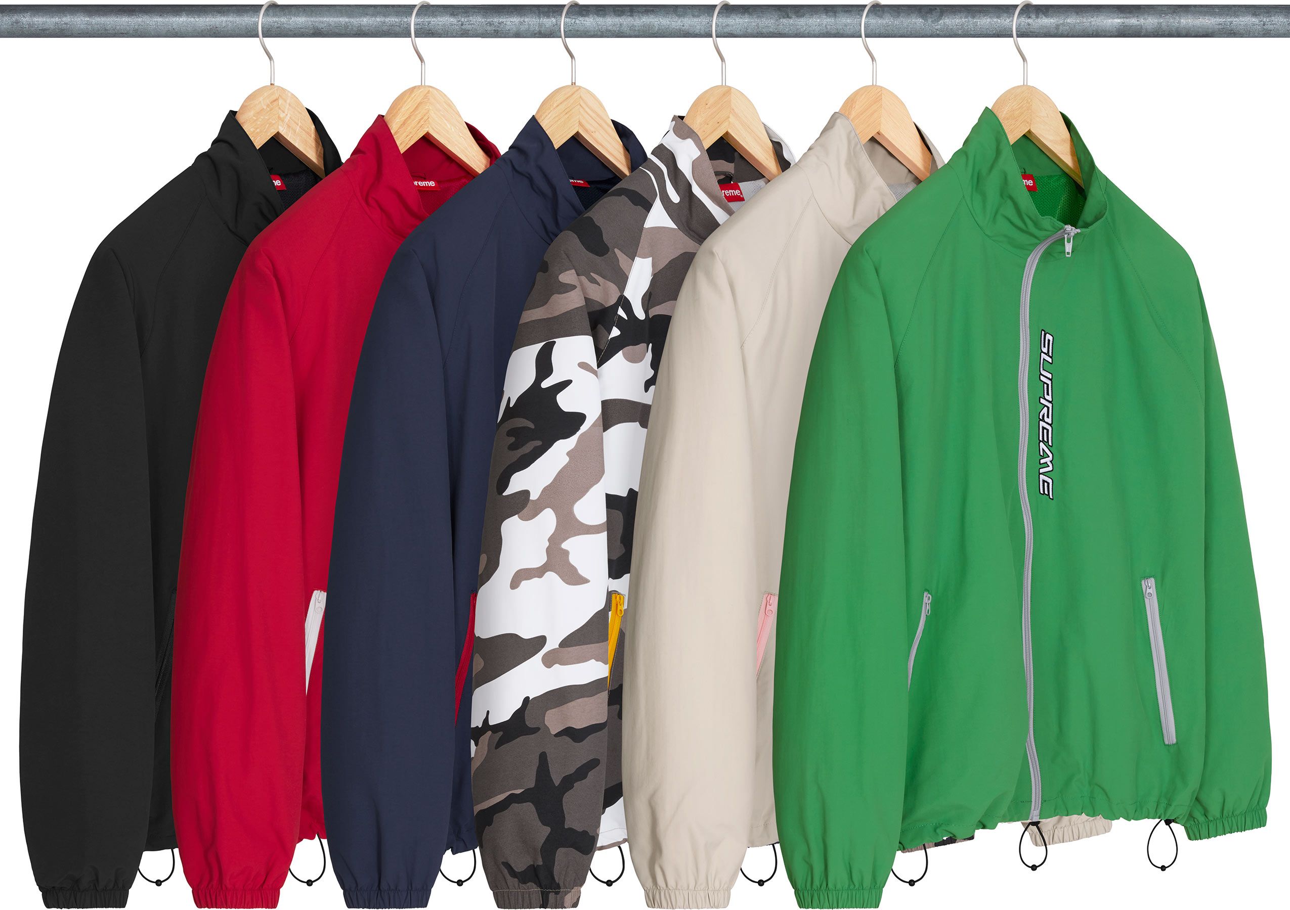 ジャケット・アウター Contrast zip track jaket supreme Supreme Contrast Zip Track Jacket Navy Men's - SS25 - US