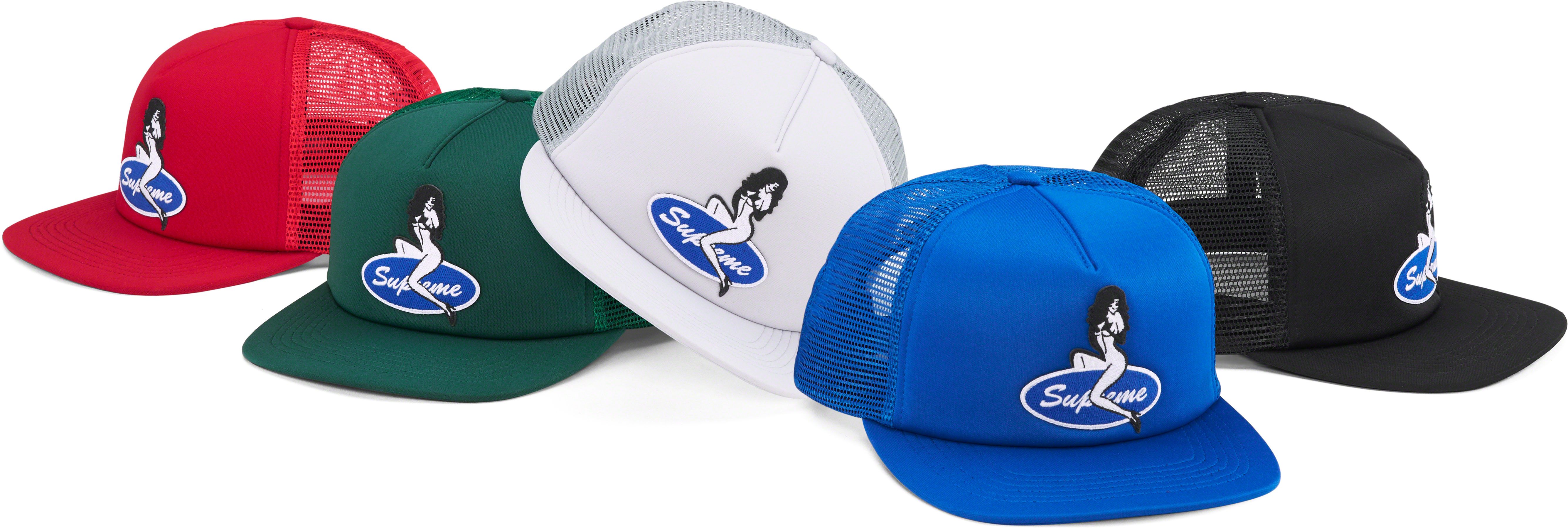 ま*や様 シュプリーム　Pin Up Mesh Back 5-Panel　青 Supreme - Pin Up Mesh Back 5-Panel | ピンナップガールの