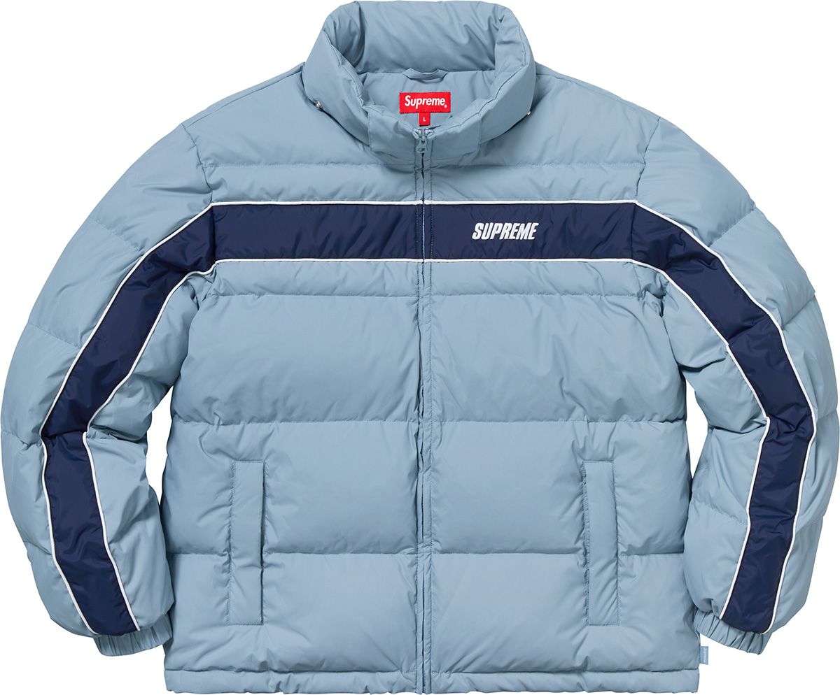 ジャケット・アウター Supreme Stripe Panel Down Jacket Supreme Stripe Panel Down Jacket (FW18) - $258