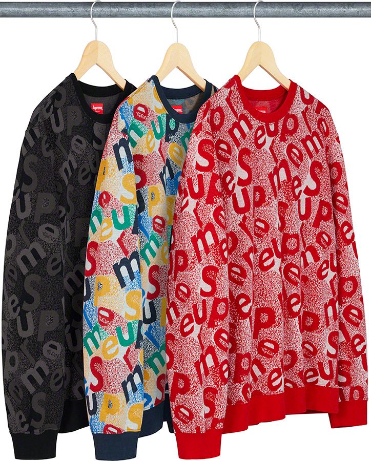SUPREME 19AW Scatter Text Crewneck Mサイズ Fall/Winter 2019 Preview – Supreme