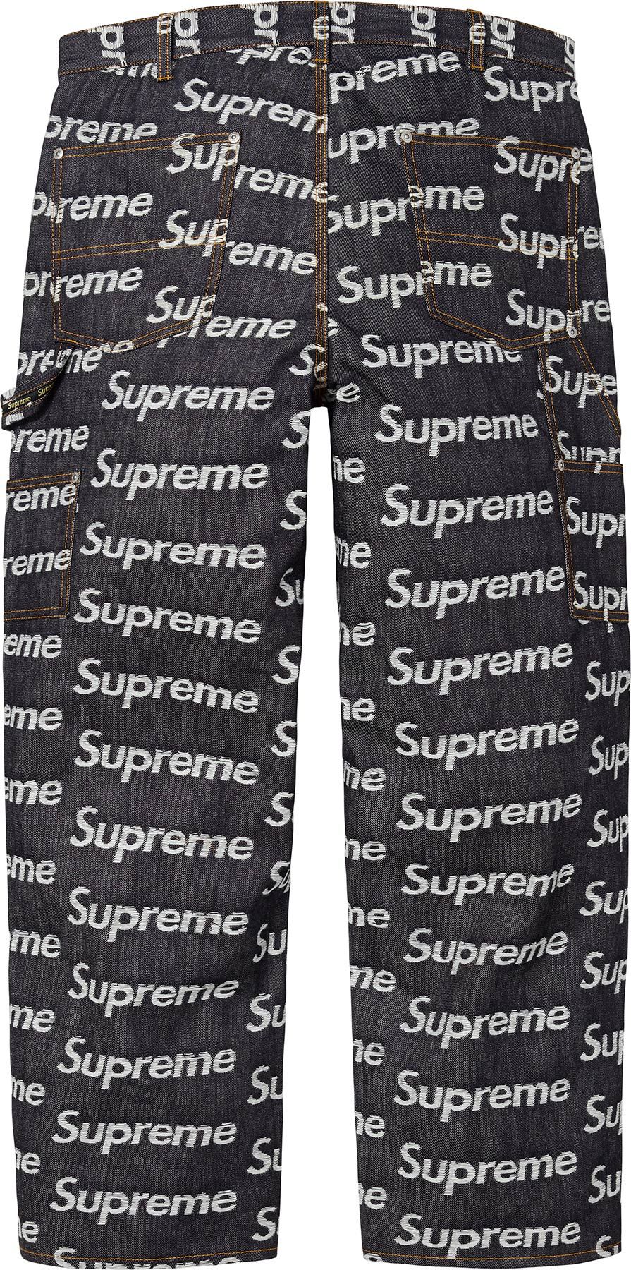 希少 supreme JacquardLogosDenimOveralls Supreme Jacquard Logos Denim Overalls (SS20) - $198