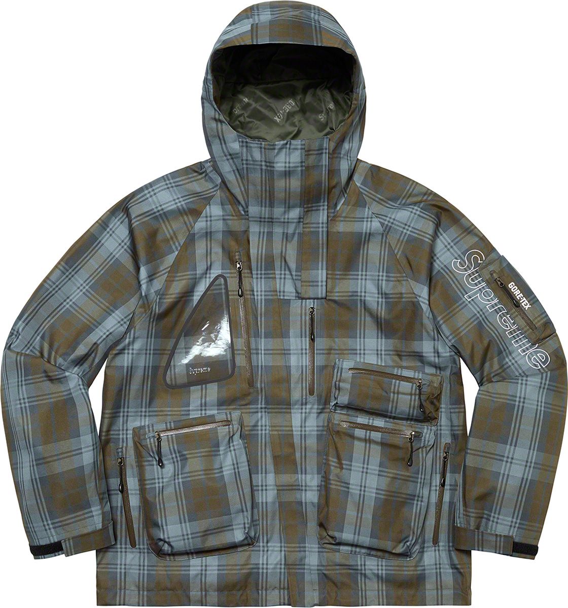 ジャケット・アウター SUPREME THE NORTH FACE SHELL JACKET GREY Supreme The North Face Taped Seam Shell Jacket Grey Men's