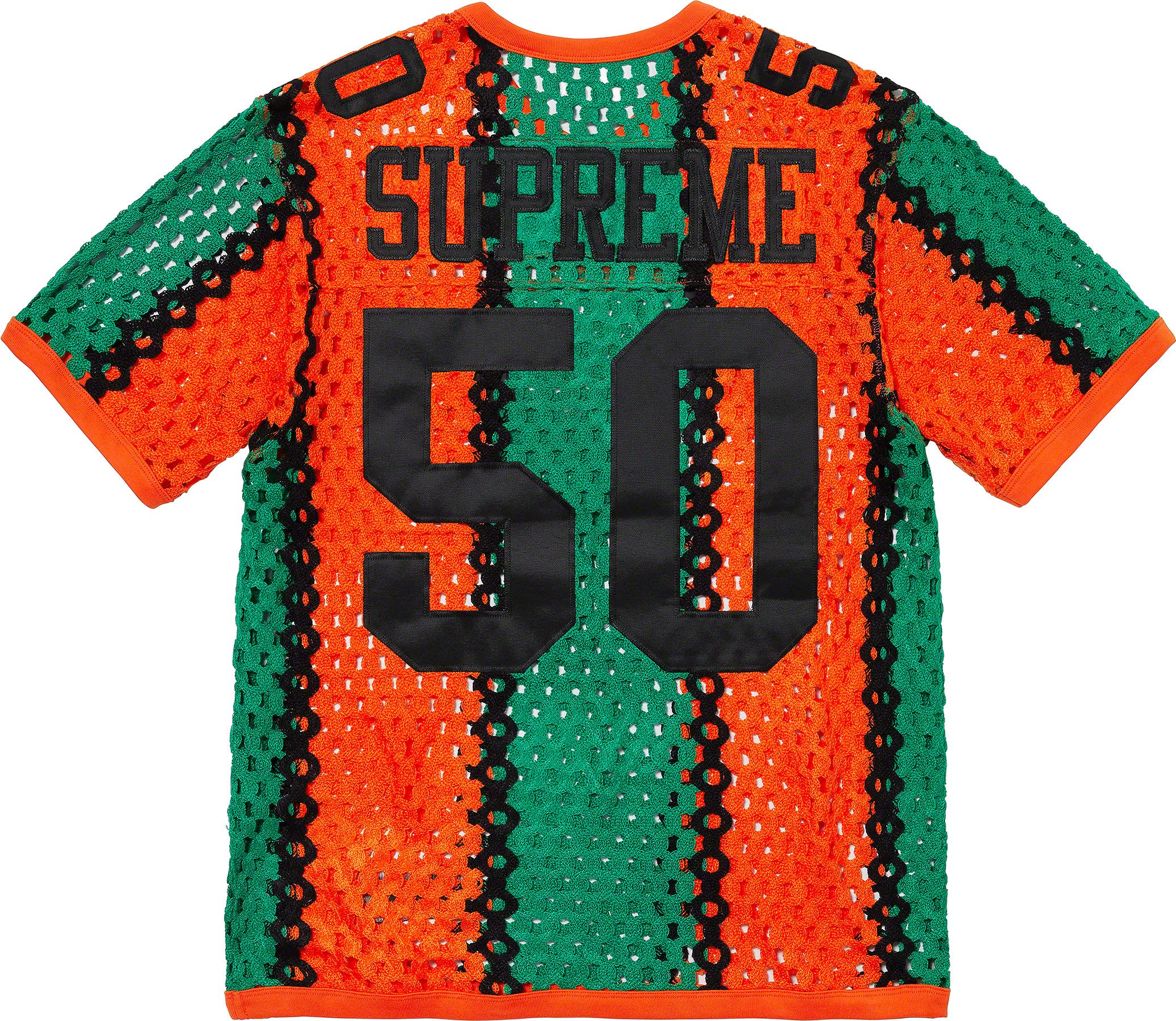 美品Supreme Monogram Football Jersey グリーンS Supreme Monogram Football Jersey SS18 Dark Green Medium | Depop