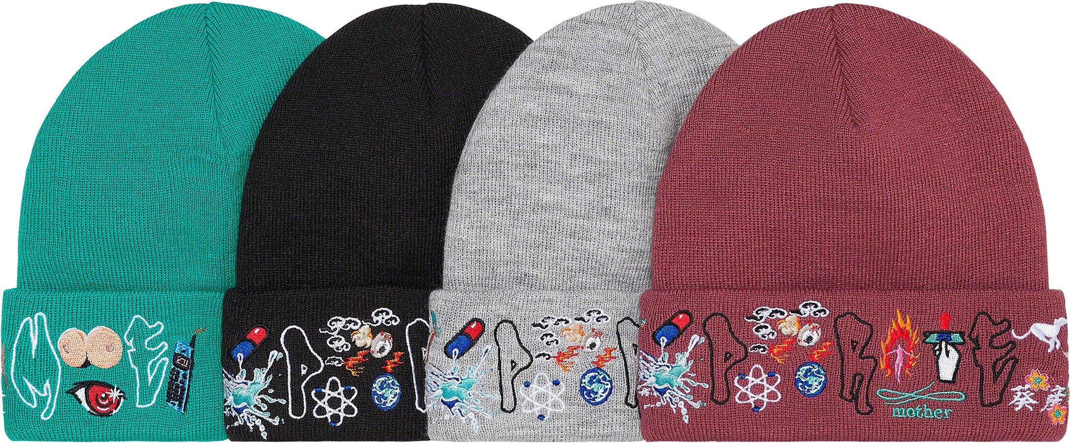 帽子 Supreme Rainbow Loose Gauge Beanie Olive Supreme Rainbow Loose Gauge Beanie Olive - FW24 - US