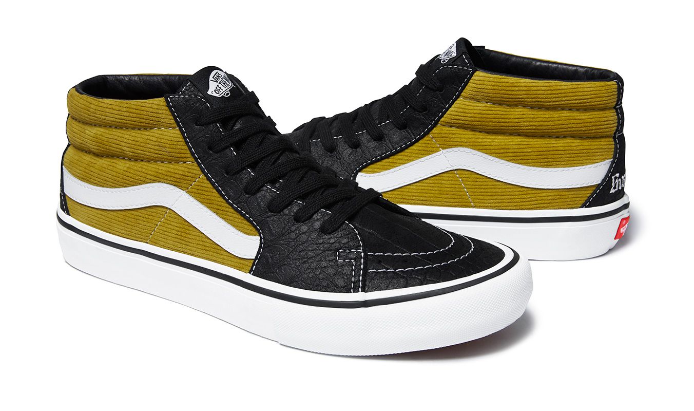 【箱付き美品】Supreme Vans sk8ネイビー/イエロー 箱付き美品】Supreme Vans sk8ネイビー/イエロー supreme VANS