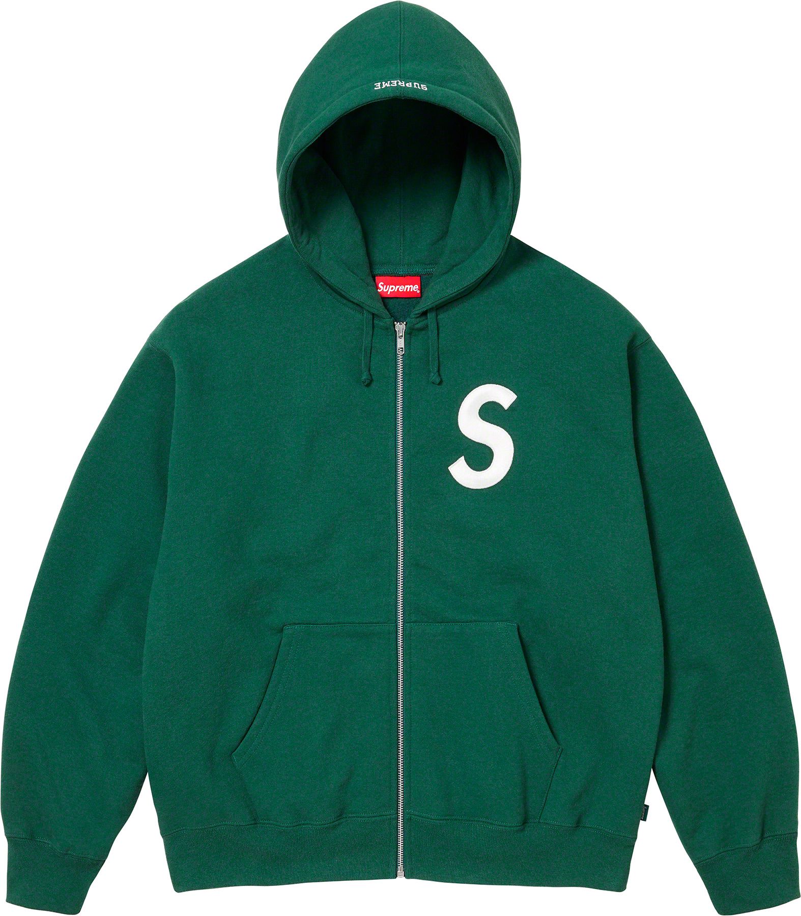 【新品】Supreme Collegiate Patchwork Leather Supreme Collegiate Patchwork Leather Hooded Sweatshirt (FW23