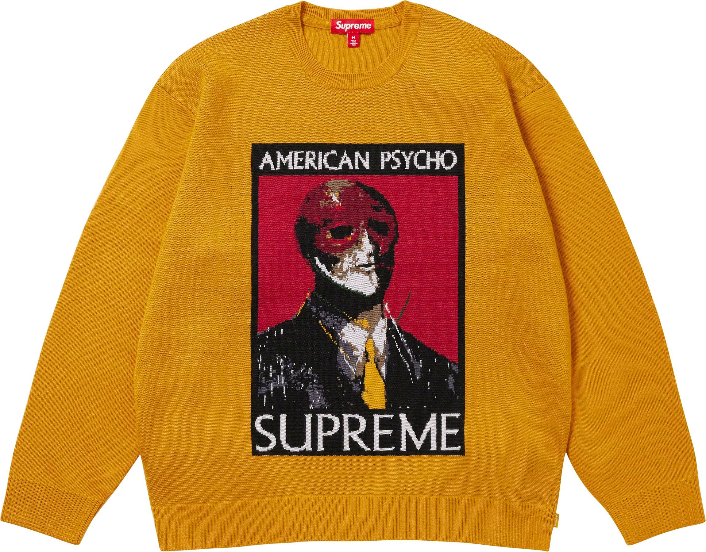 トップス Supreme American Psycho Sweater S Supreme American Psycho Sweater Black Men's - FW23 - US