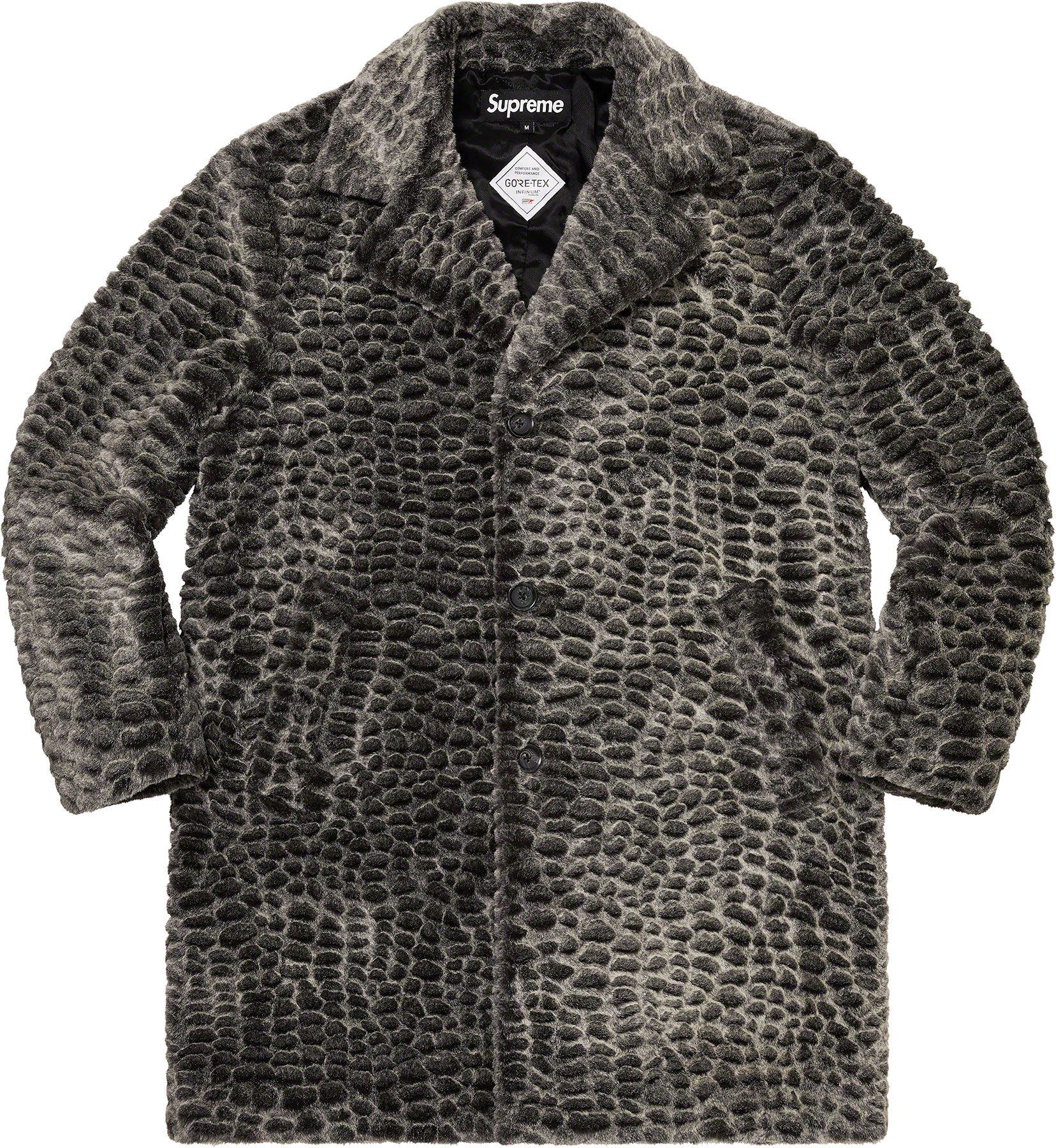 ジャケット・アウター Supreme Croc Faux Fur Overcoat GORE-TEX Spring/Summer 2023 Preview – Supreme