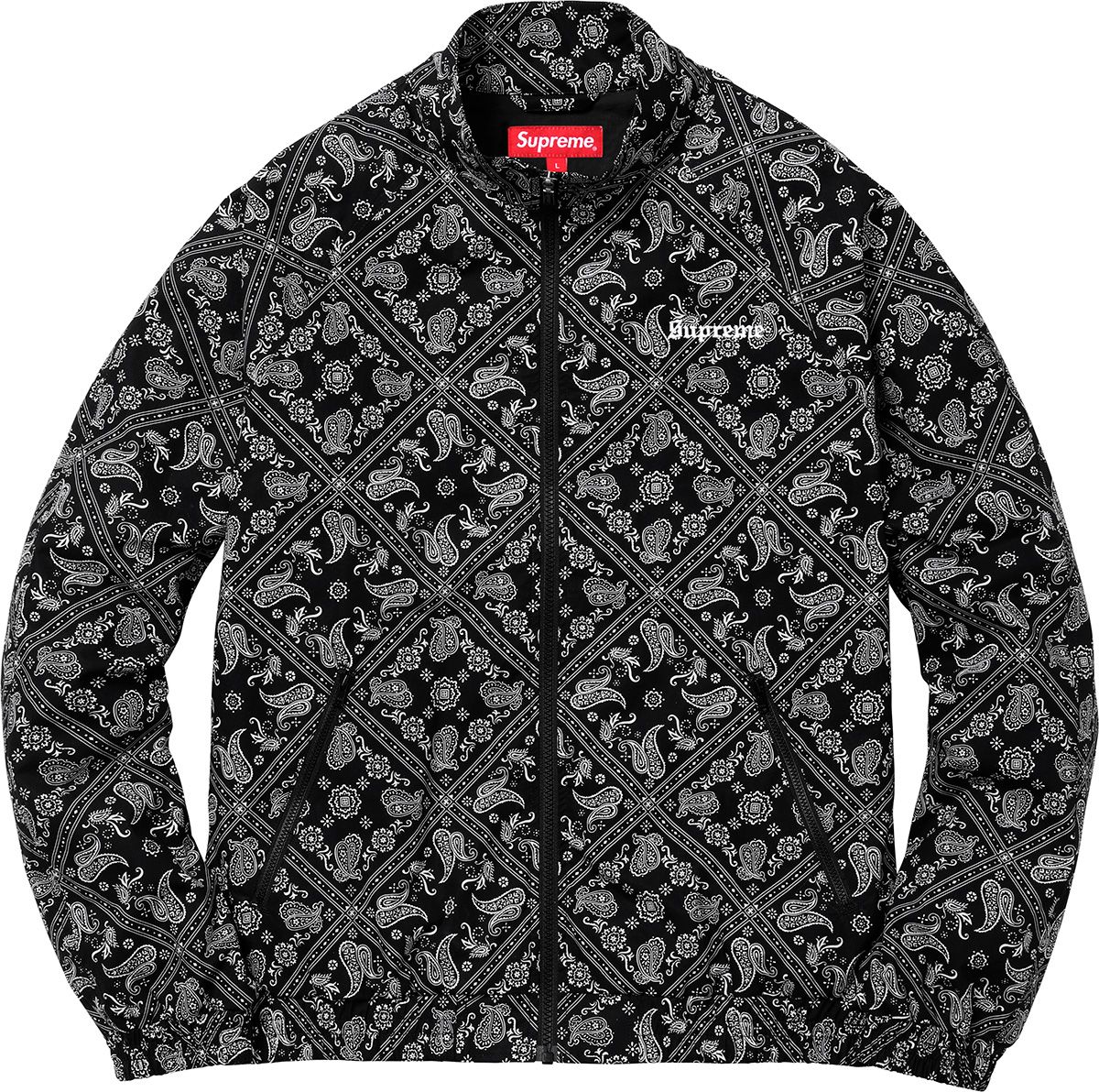 パンツ supreme 18ss bandana track pant black XL Supreme Bandana Track Pant (SS18) - $128