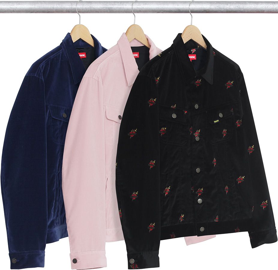 ジャケット・アウター Supreme velvet trucker jacket M Supreme - Velvet Trucker Jacket - UG.SHAFT